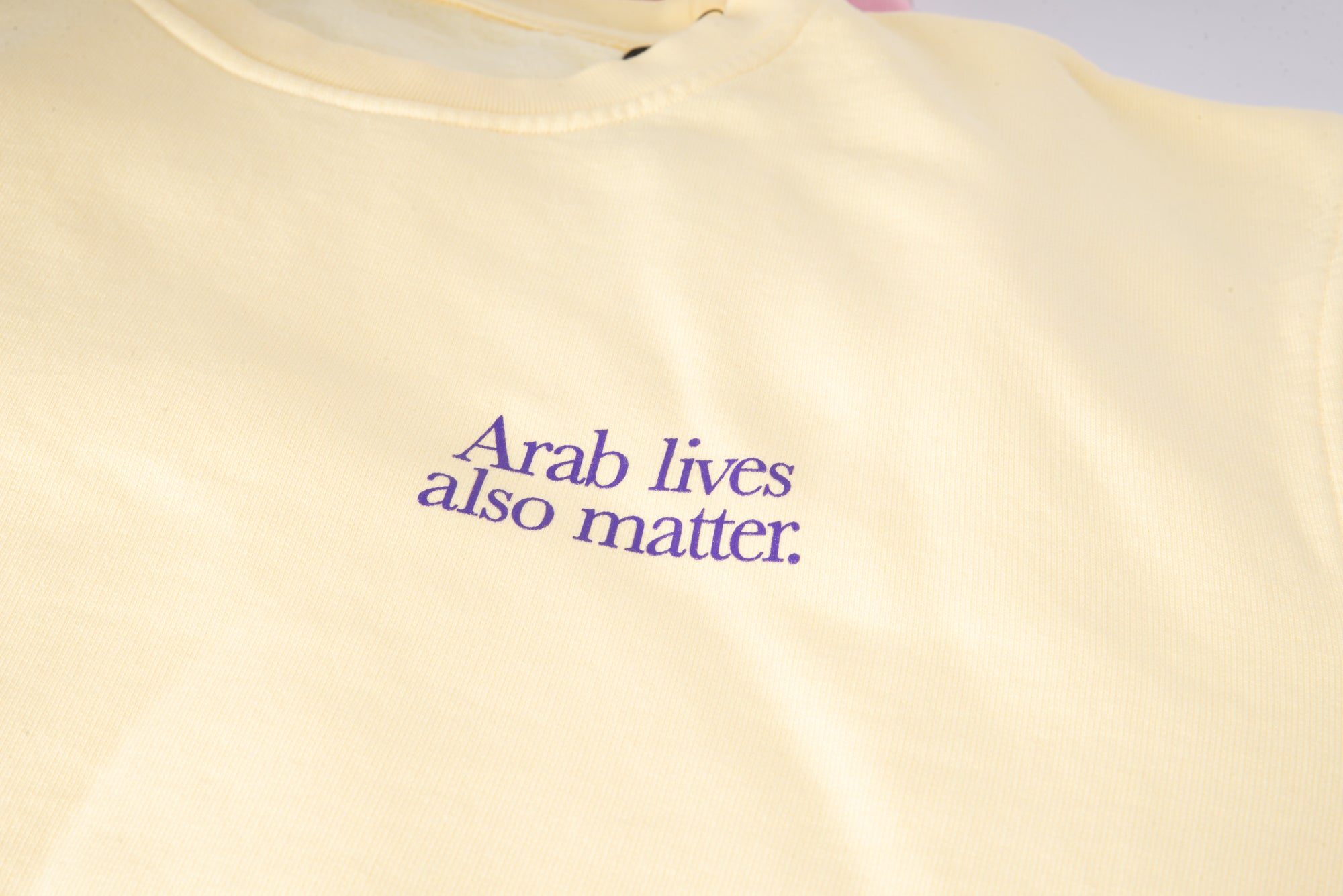 “Arab lives also matter” crewneck sweater