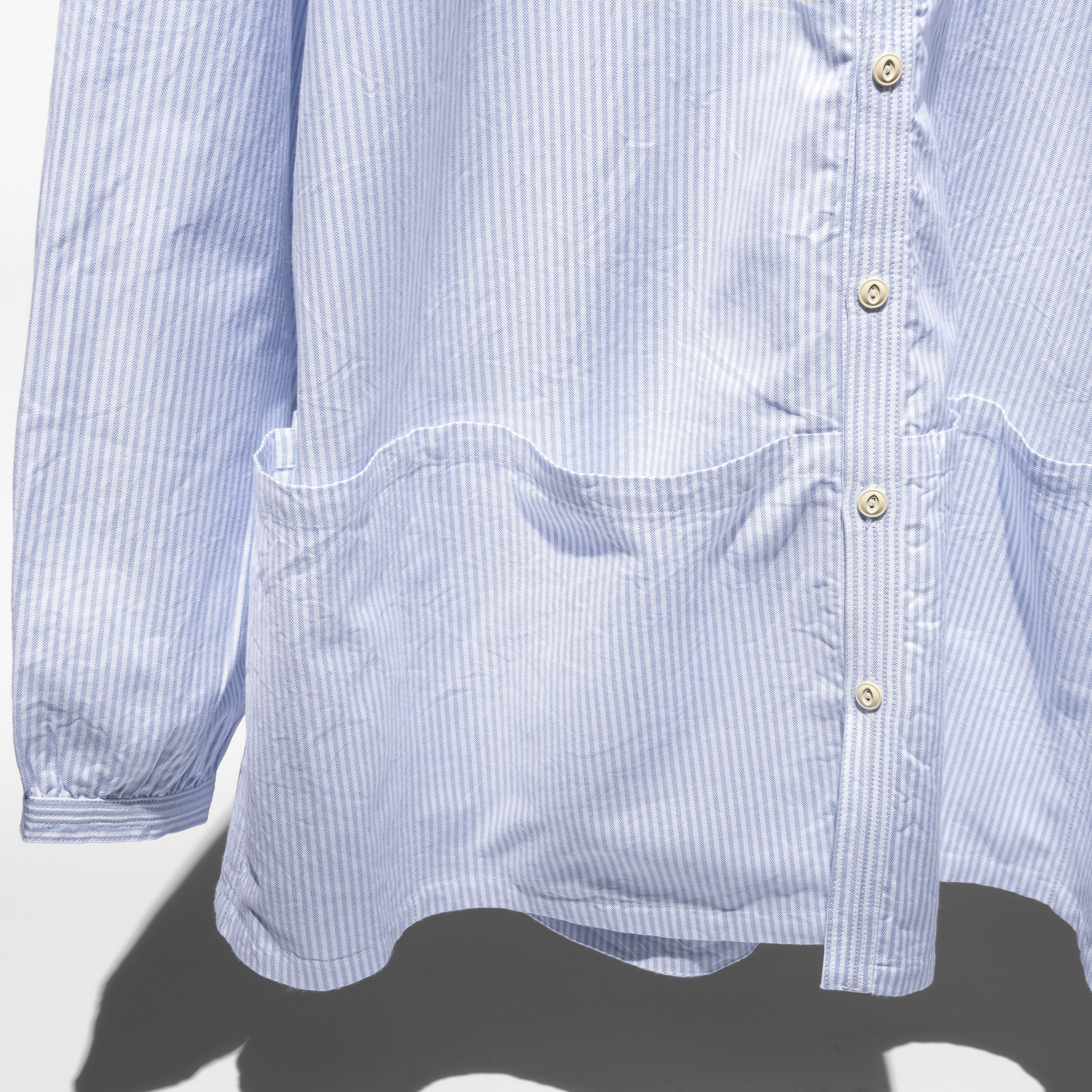 Multi-pocket Blue Shirt