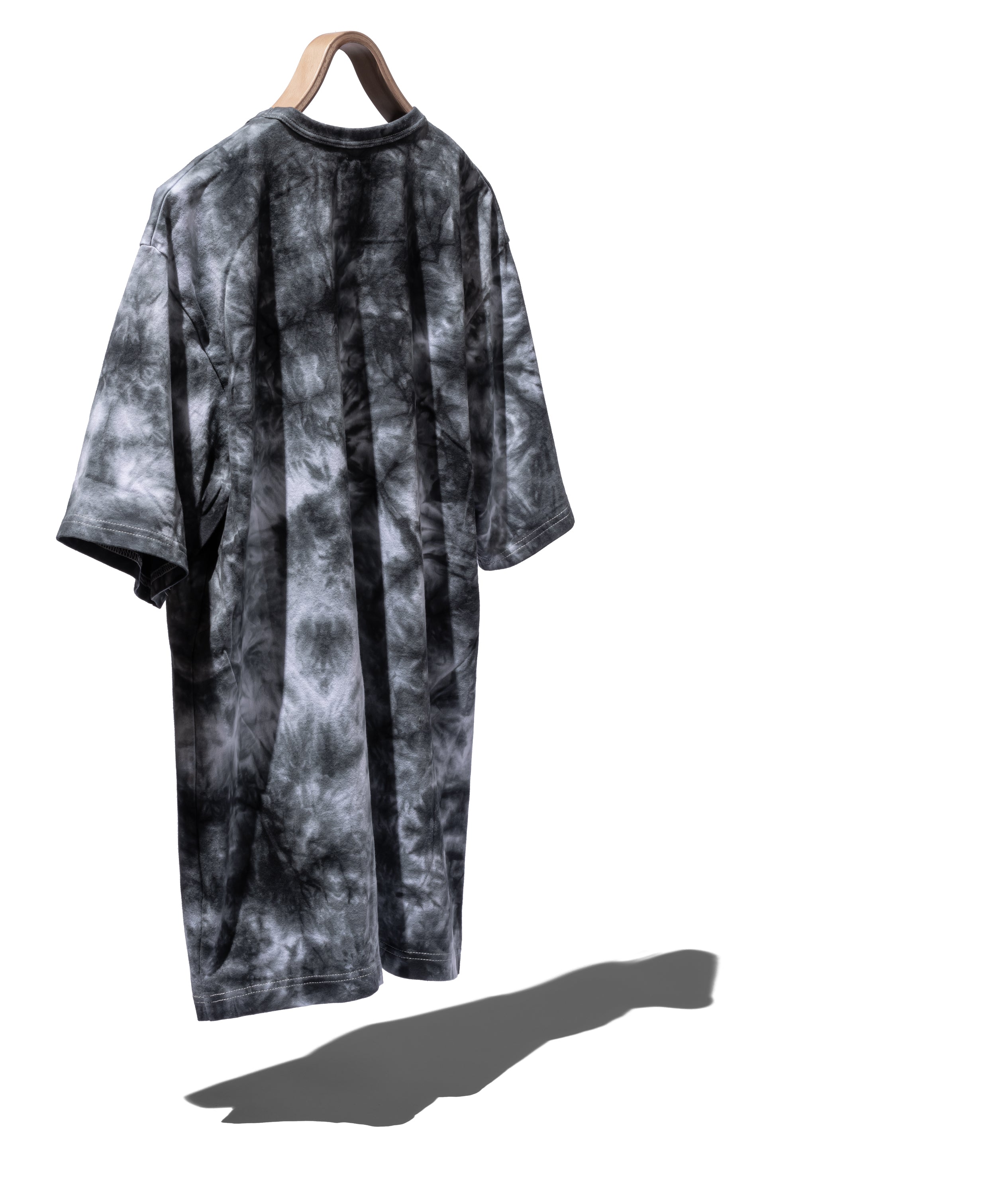 S/S CREW NECK TEE COTTON JERSEY CAMO TIE-DYED