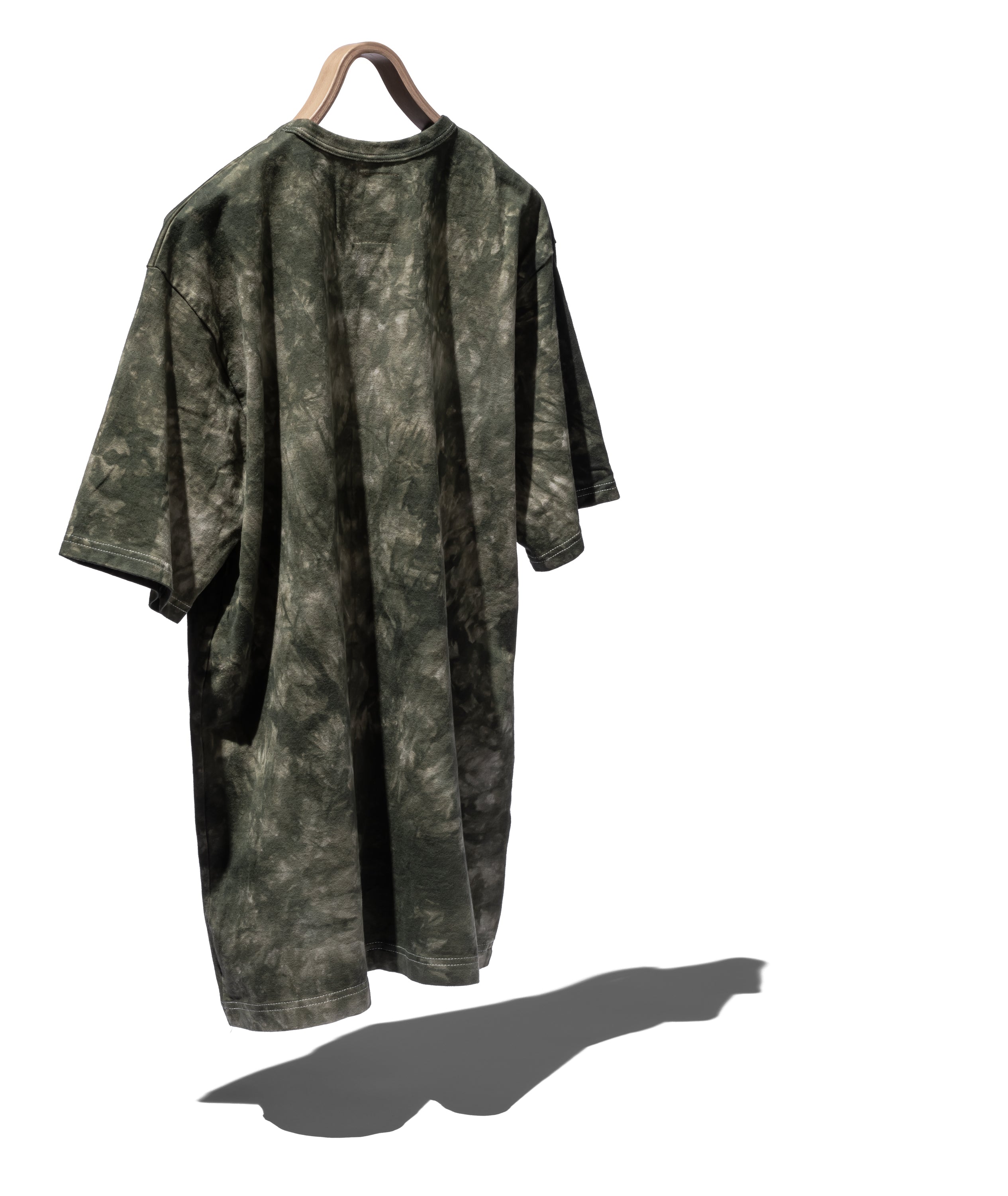 S/S CREW NECK TEE COTTON JERSEY CAMO TIE-DYED