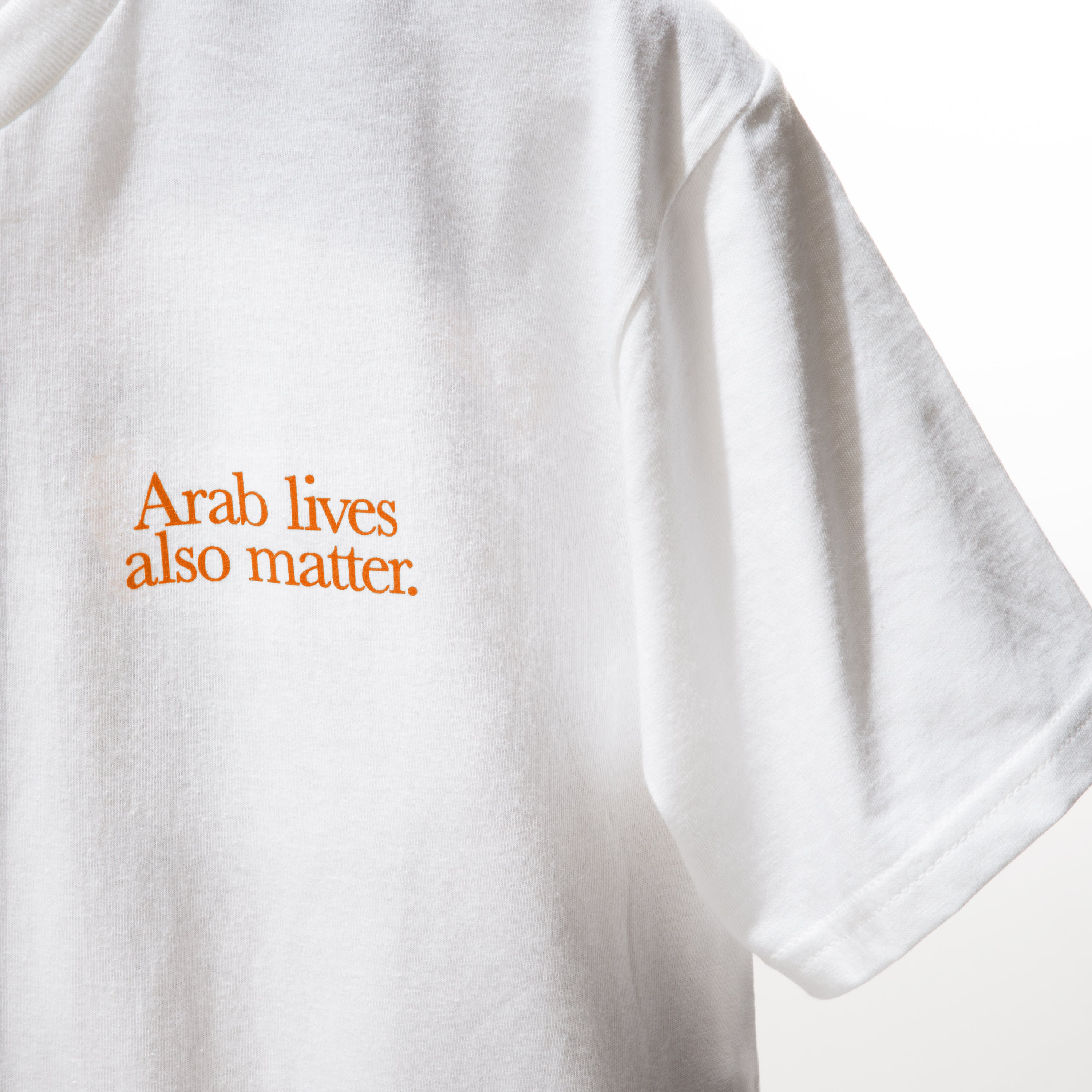 “Arab lives also matter”white T-shirt