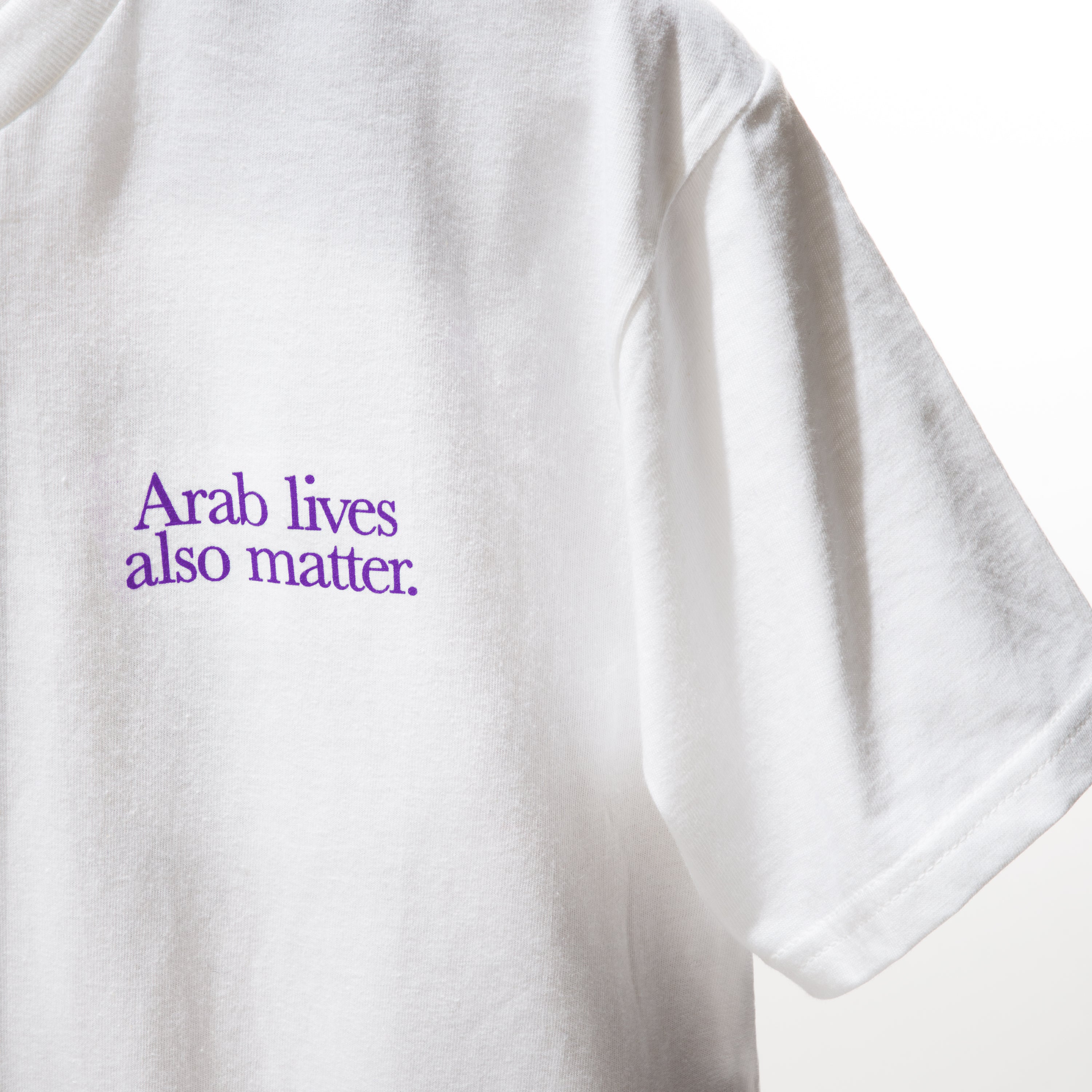 “Arab lives also matter”white T-shirt