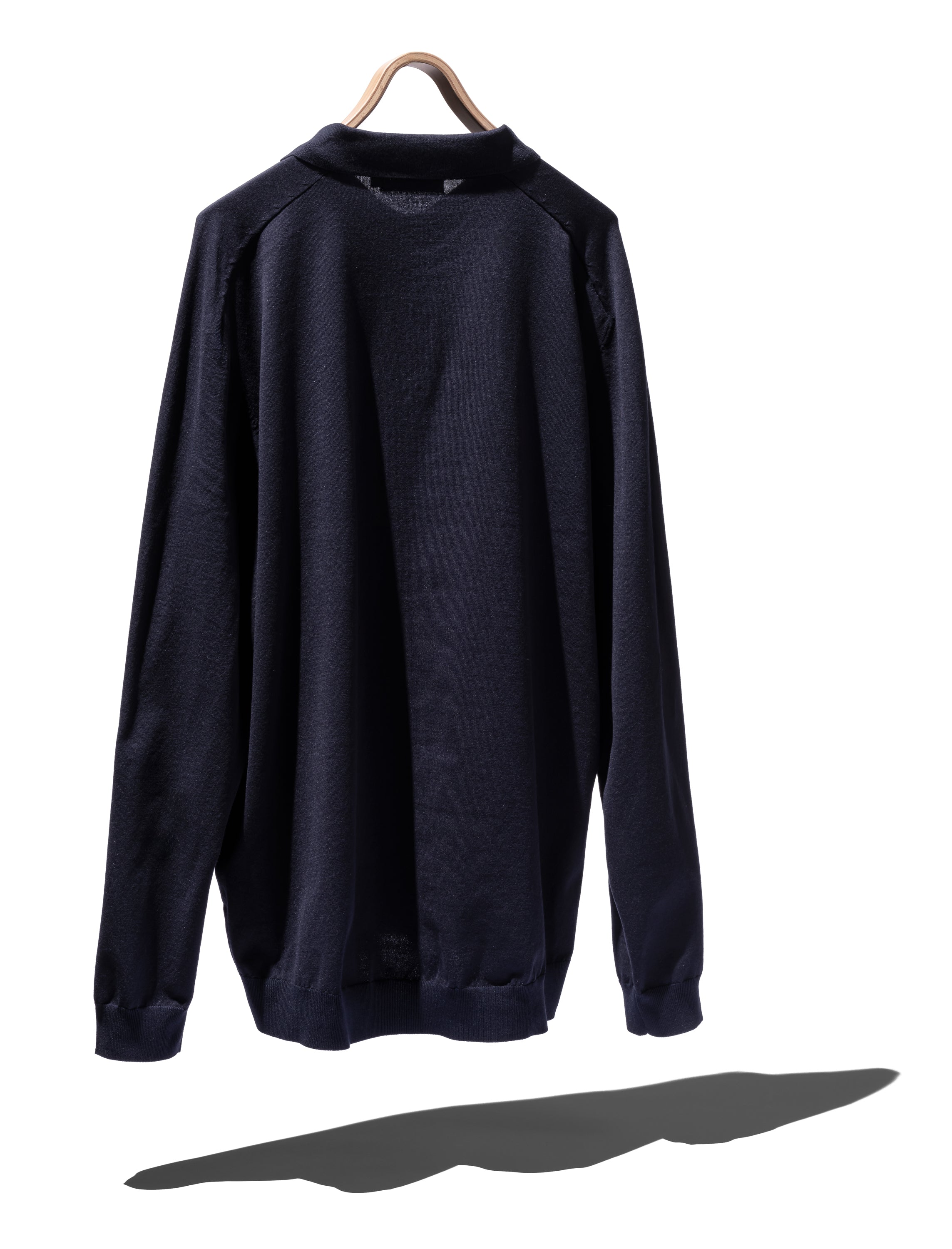 DWELLER L/S POLO SWEATER C/P YARN