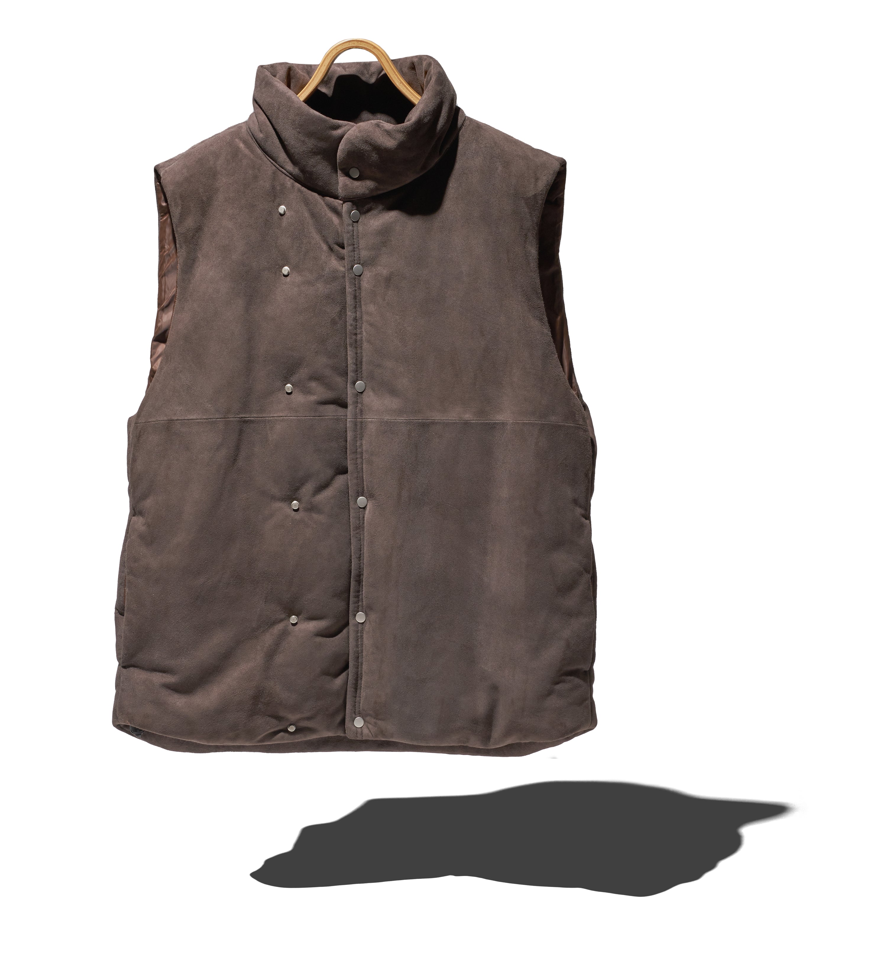 HIKER PUFF VEST SHEEP LEATHER