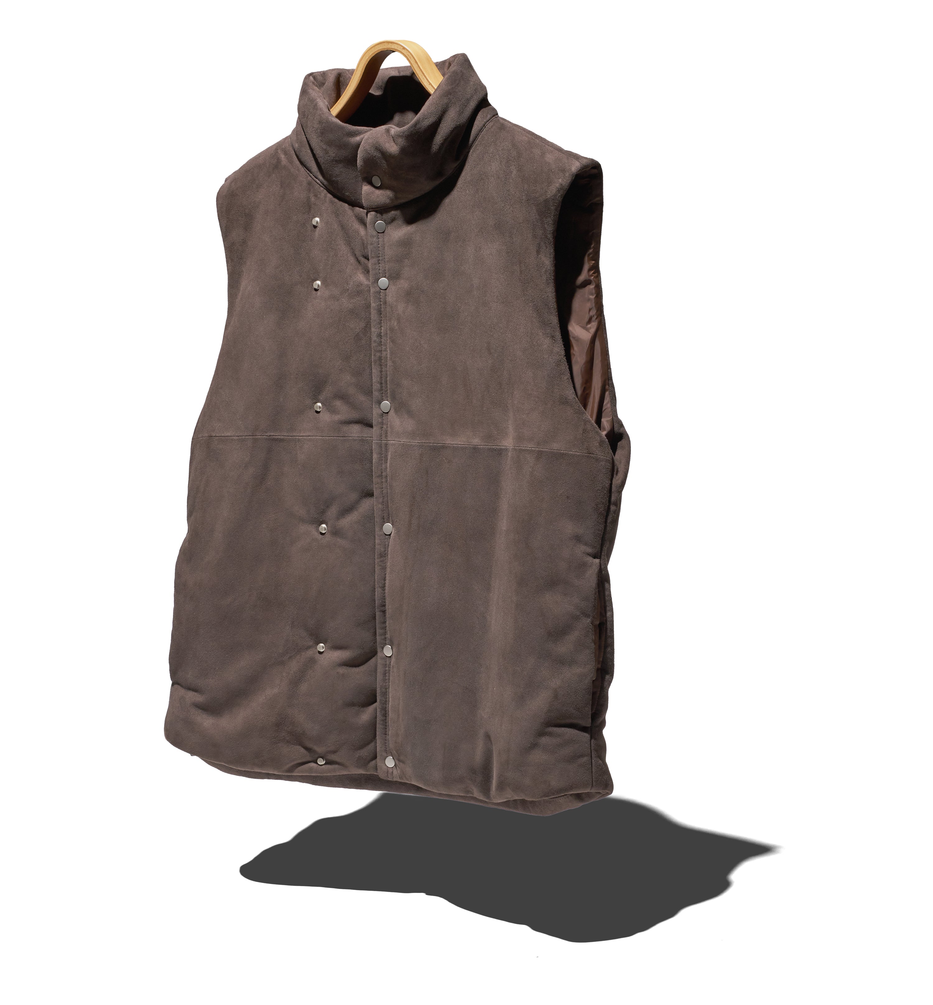 HIKER PUFF VEST SHEEP LEATHER