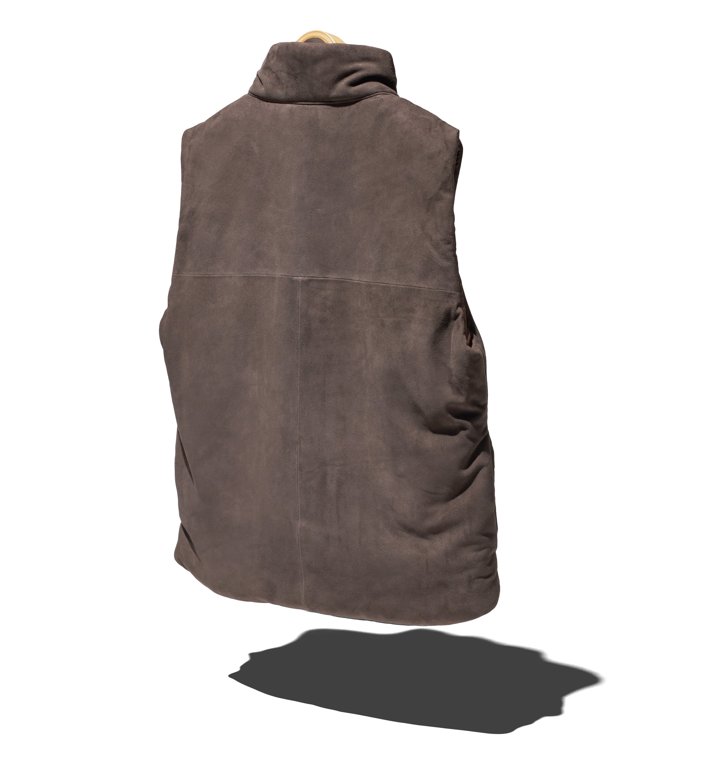 HIKER PUFF VEST SHEEP LEATHER