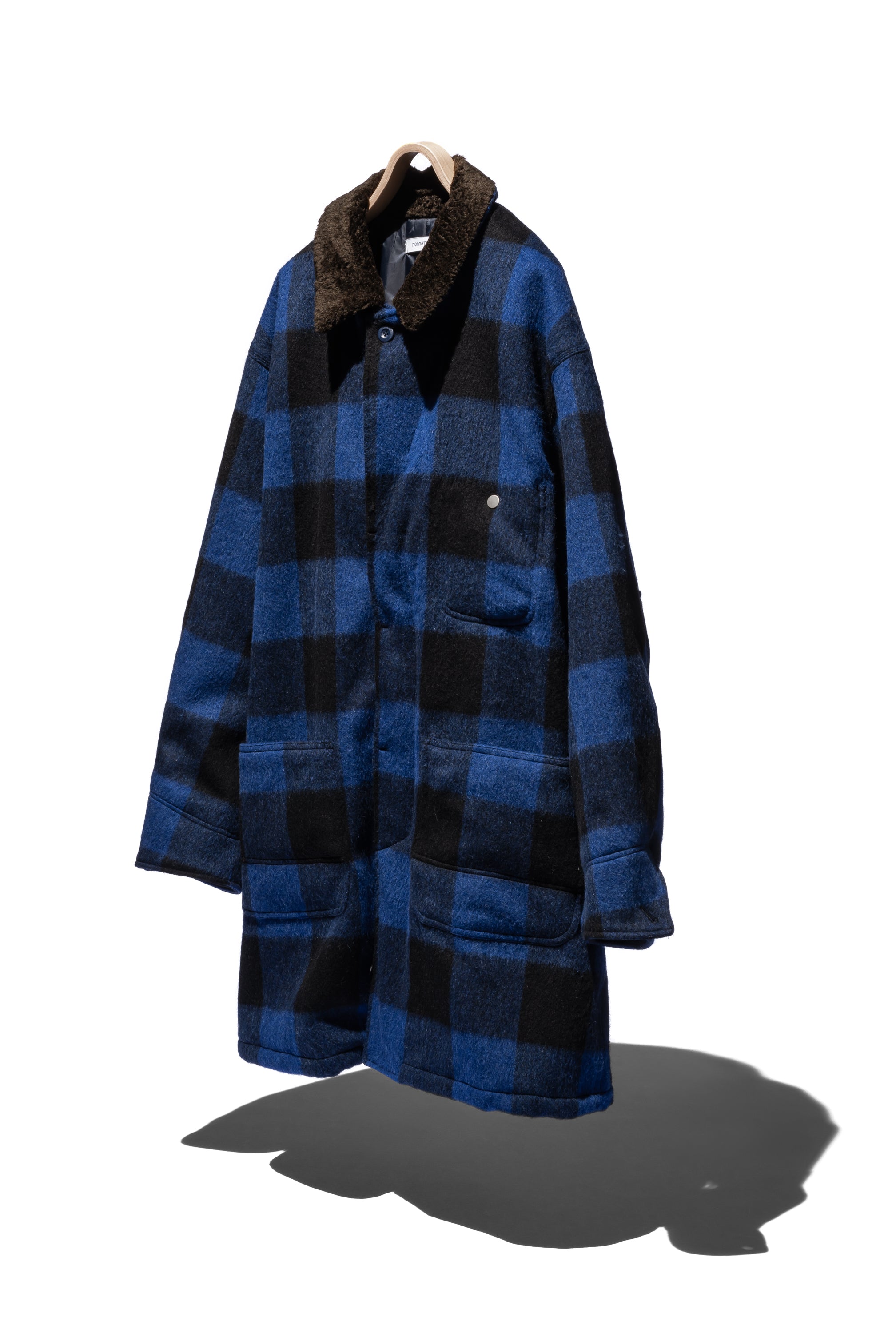 Rancher Long Coat W/P/N/A Wool Dobby Buffalo Check with GORE-TEX Windstopper