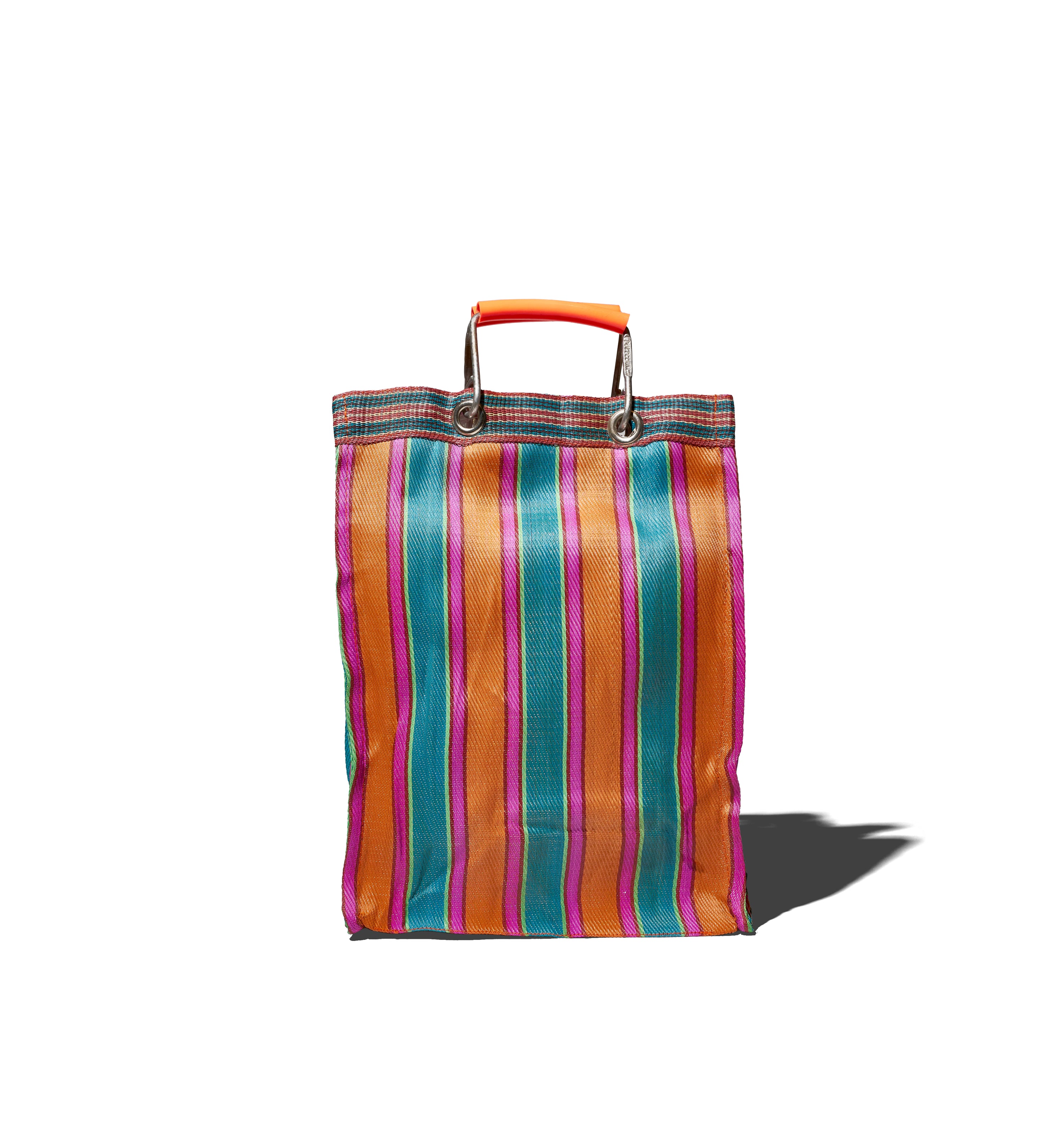 RECYCLED PLASTIC STRIPE BAG RECT-D15/F