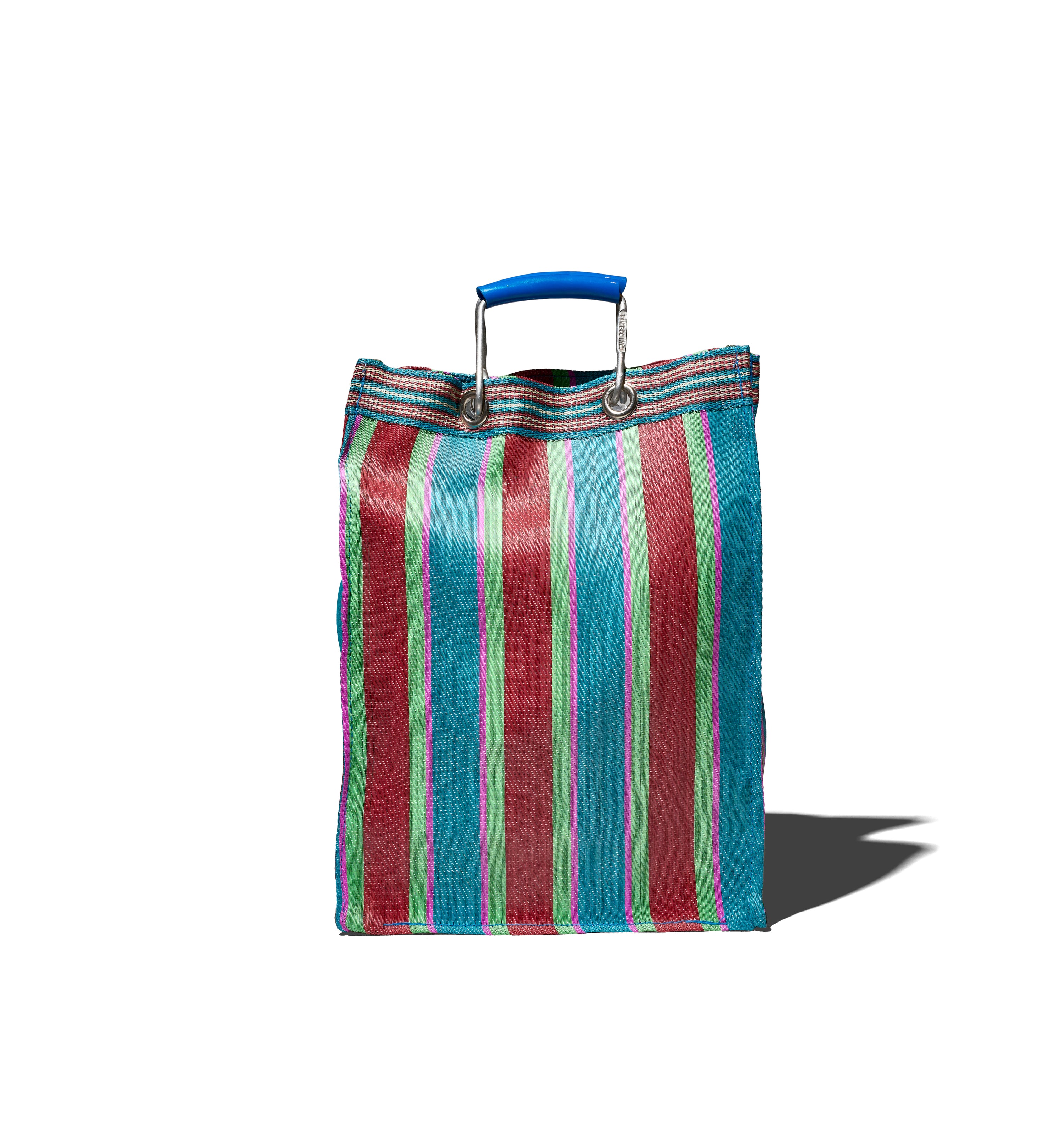 RECYCLED PLASTIC STRIPE BAG RECT-D15/A