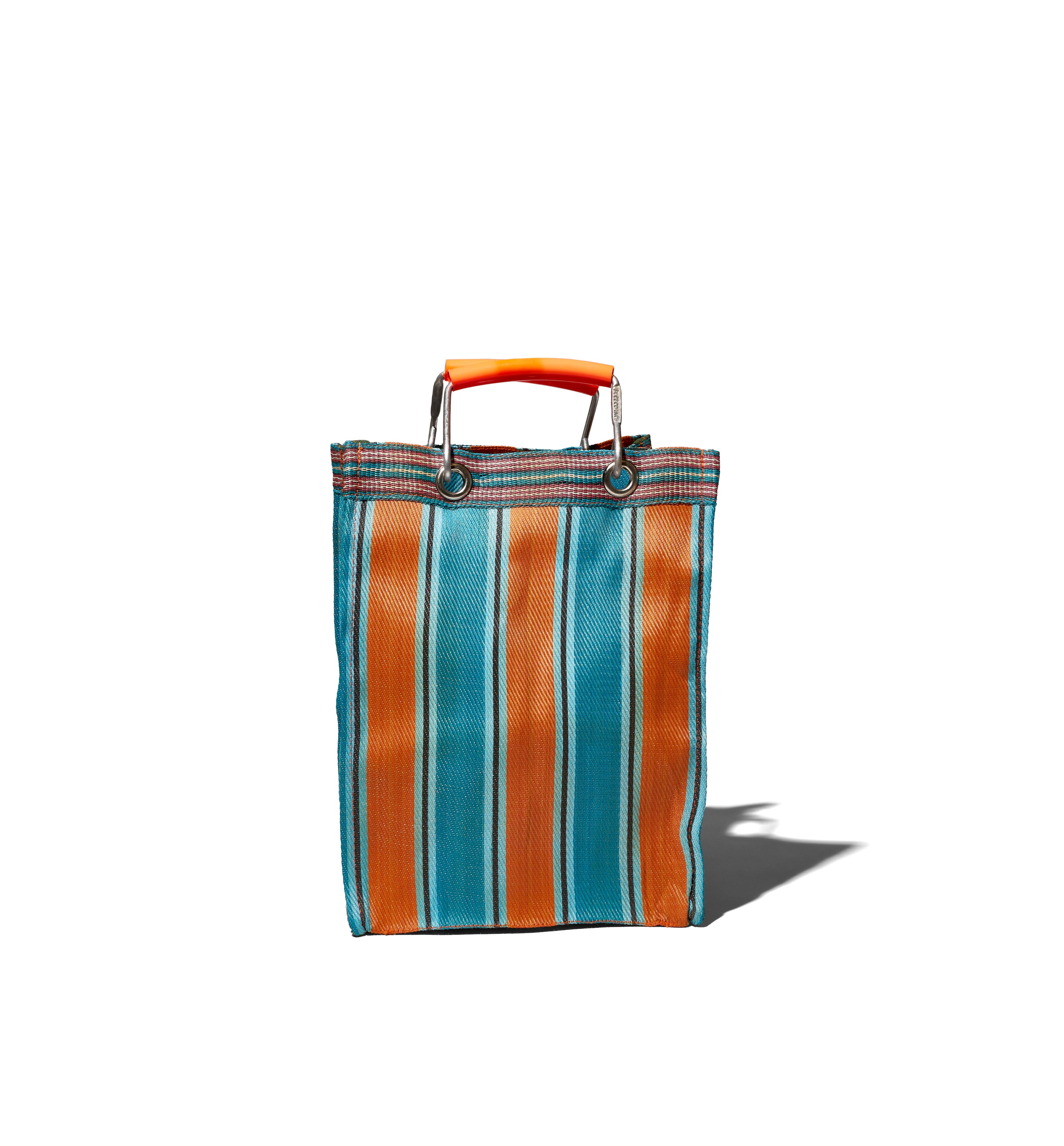 RECYCLED PLASTIC STRIPE BAG RECT-D26/C