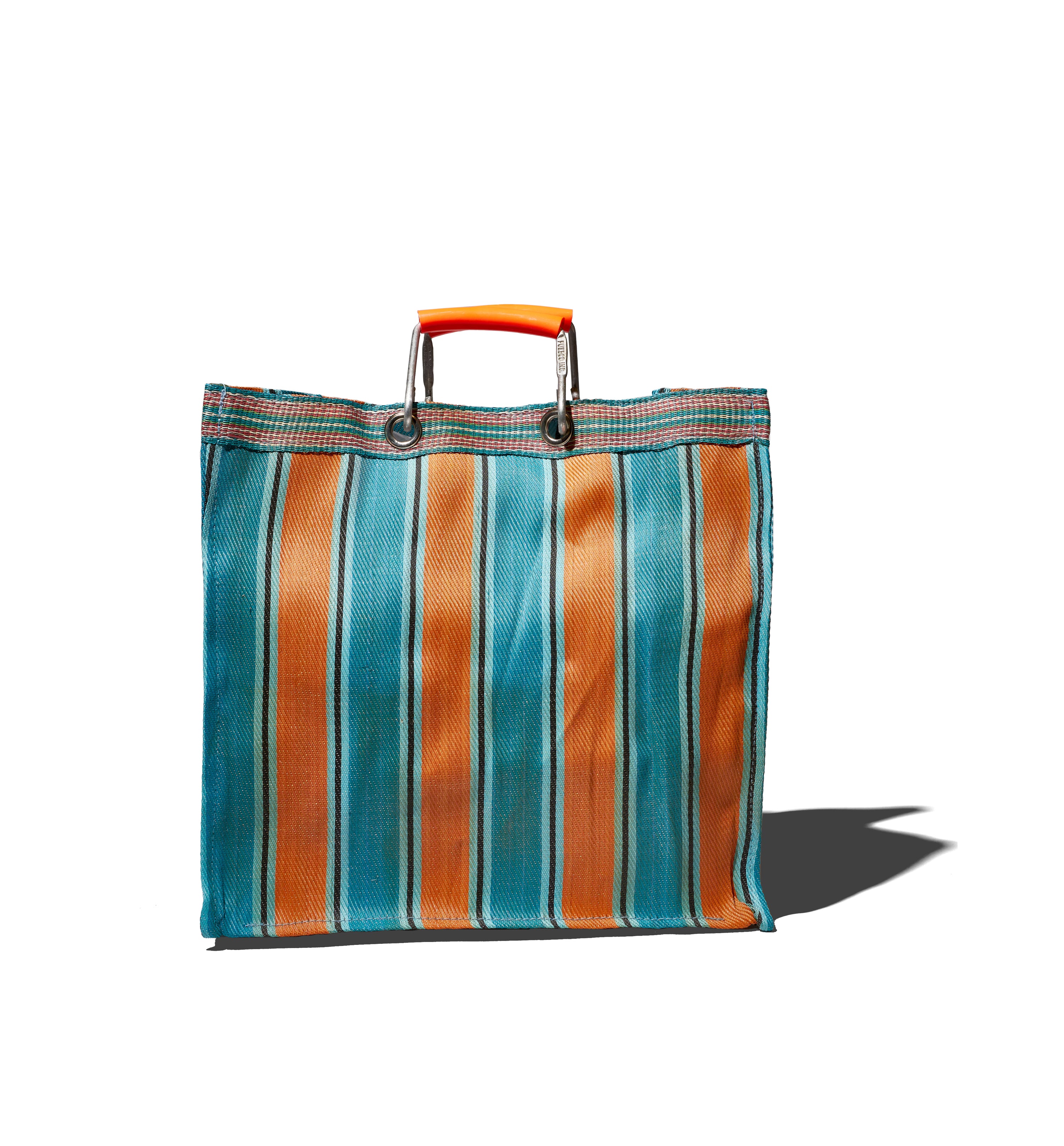 RECYCLED PLASTIC STRIPE BAG SQUARE/C