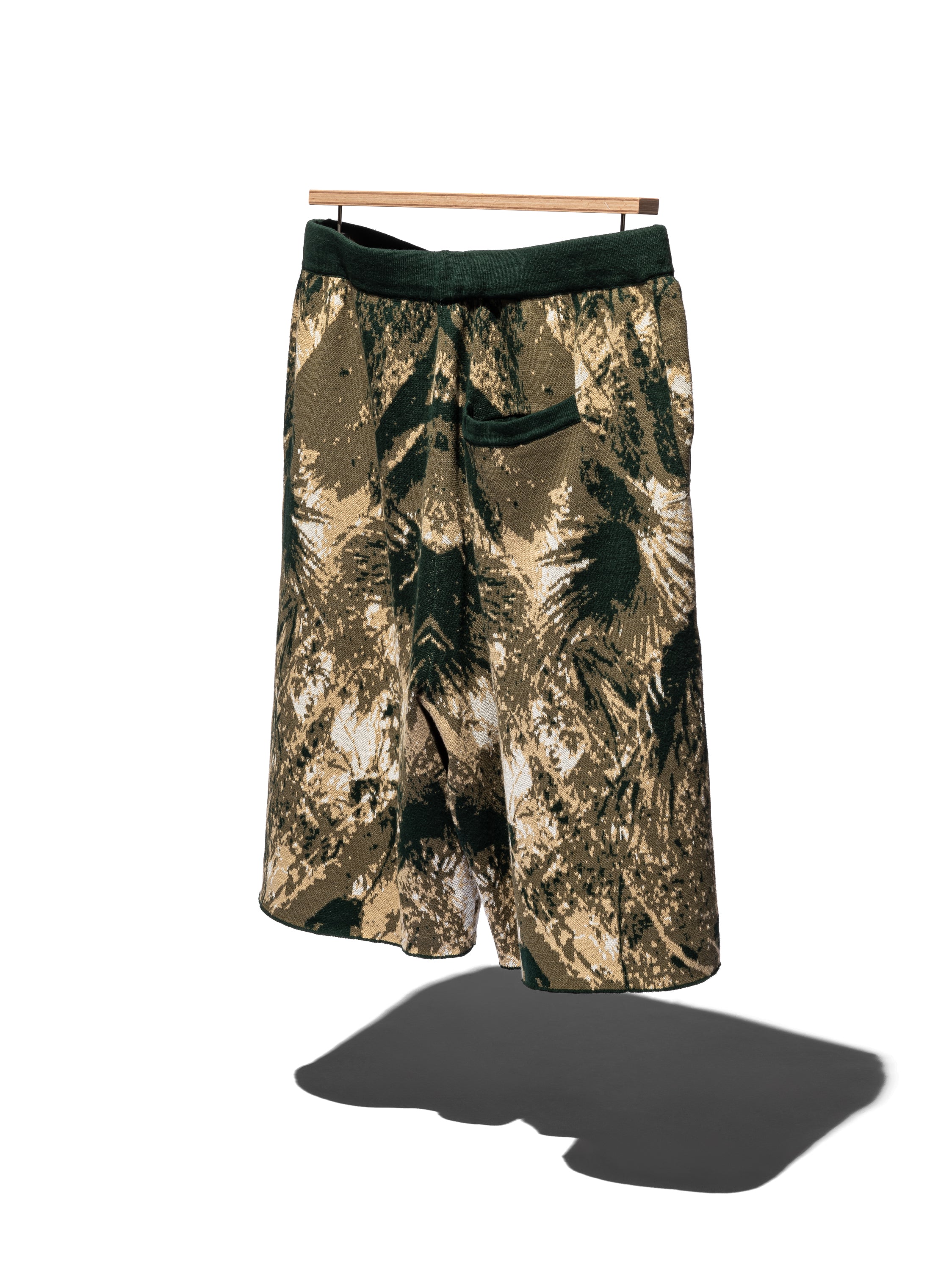 JUNGLE PATTERN KNIT SHORT PANTS